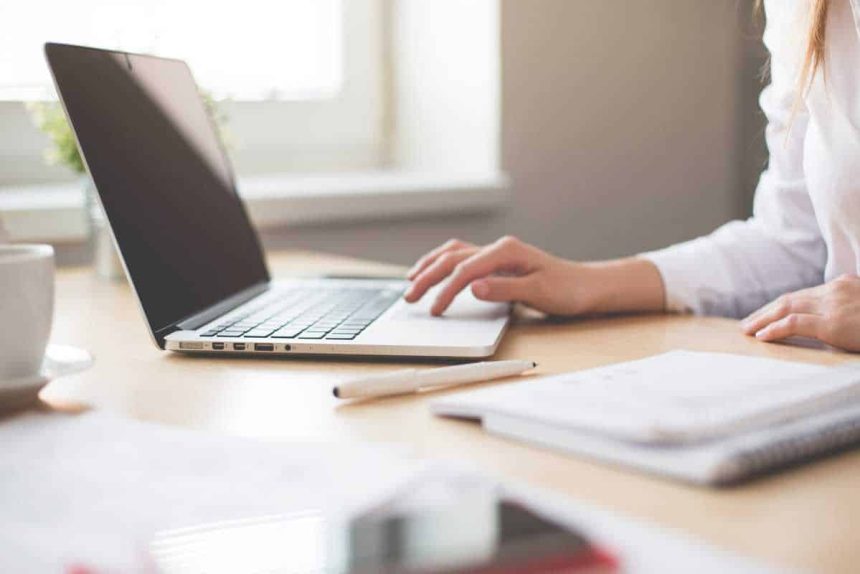 How To Make Money Online, Woman Working From Home Using Her Laptop